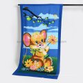 Customized Cartoon Design 100% Polyester/Cotton Beach Towel